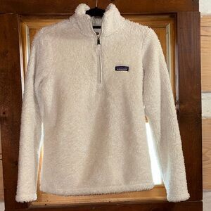 Patagonia Women’s White Fleece Quarter-Zip Pullover